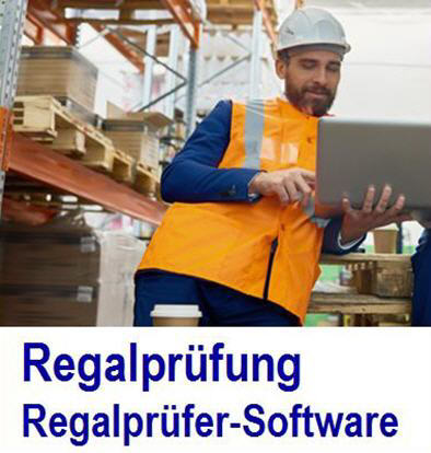 Software Regalprfung Software fr Regale Regalanlagen BGR 234, EN 15095, Regalprfer