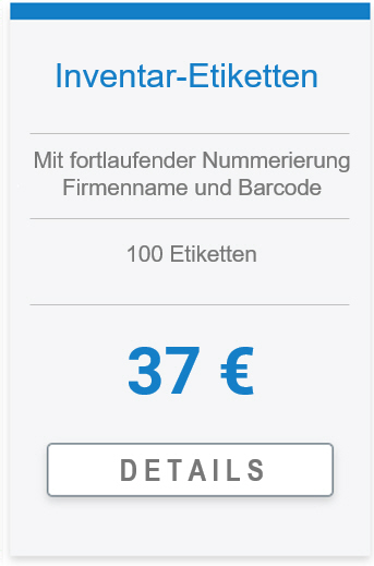 Etiketten Inventaretiketten Barcode