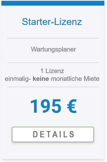 Bestellen Wartungsplaner Software Lizenz