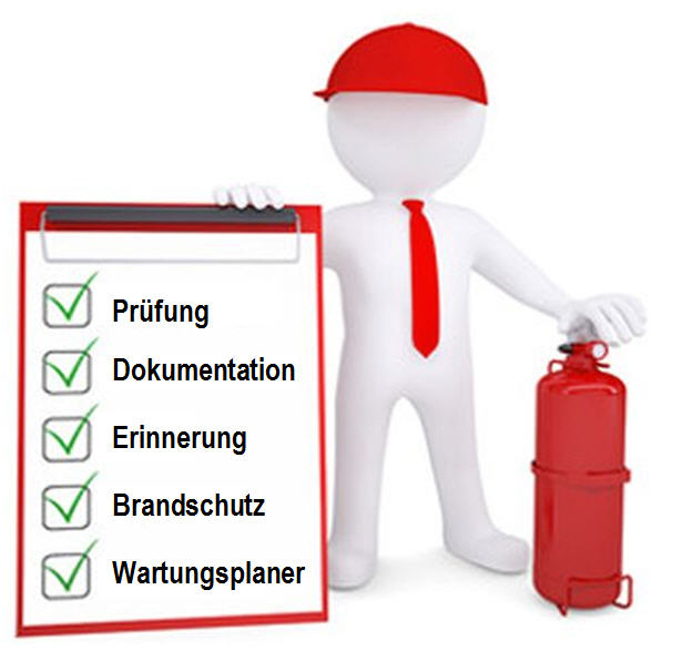 Brandschutzprüfung: Prüfung von Feuerlöschern. Software für Brandschutzverantwortliche