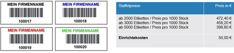 Mylar Inventaretiketten mit Barcode