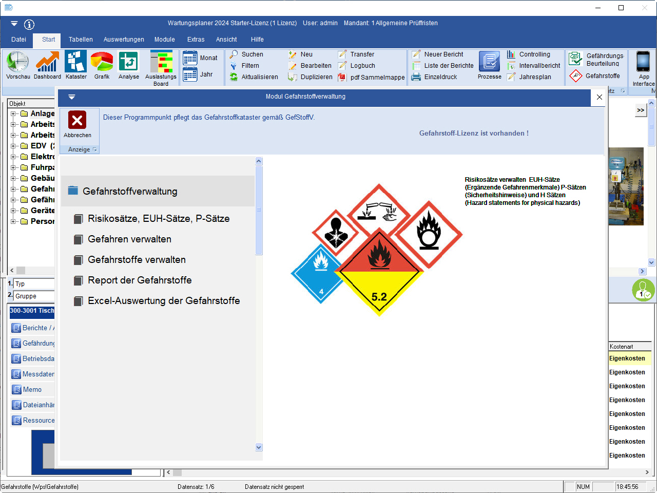 Preisliste Gefahrstoffmanagement - Sicherheit im Umgang mit Gefahrstoffen.