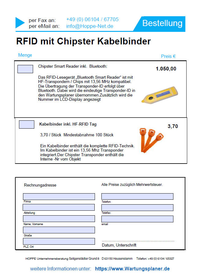 RFID Chipster Transponder