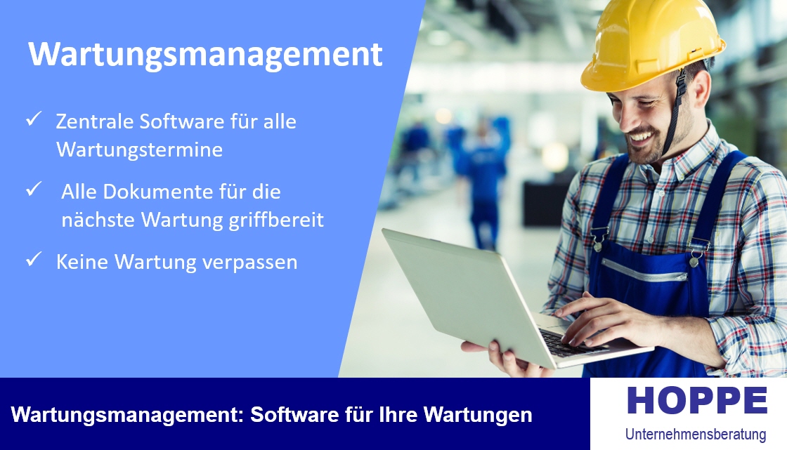 Wartungsmanager fr mittelstndische Unternehmen.