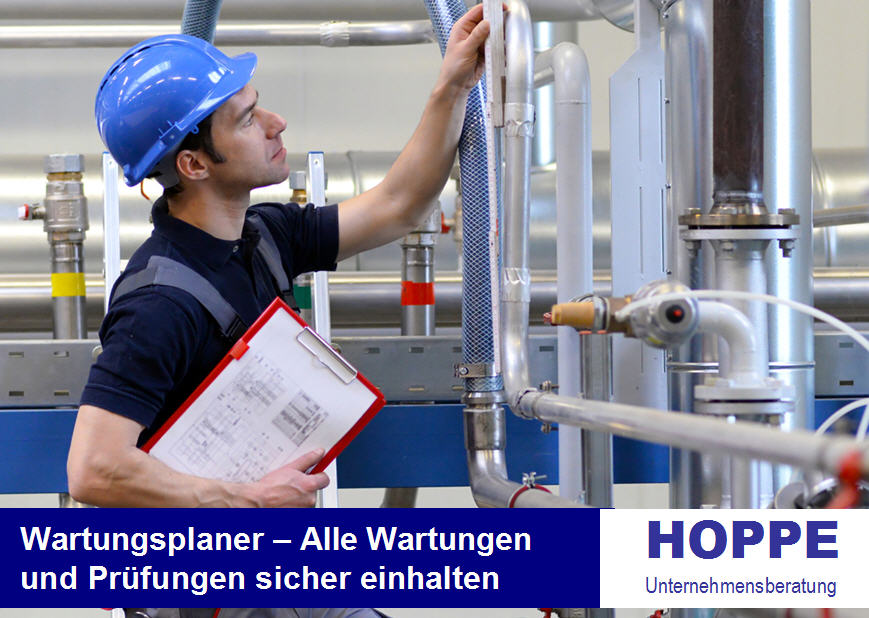 Software fr ein effizientes Prfmanagement. Wartungsprogramm plant Prfungen + Wartungen