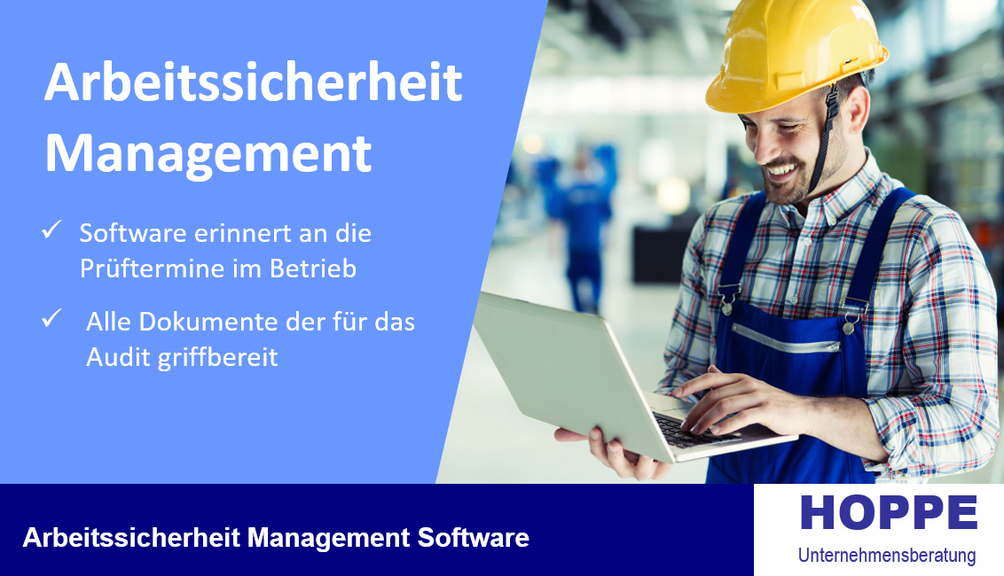 Arbeitssicherheit Management Software in einer Datenbank.