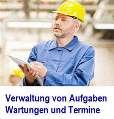   Maschinenlogbuch aller Wartungsarbeiten - Planung der fälligen Arbeiten