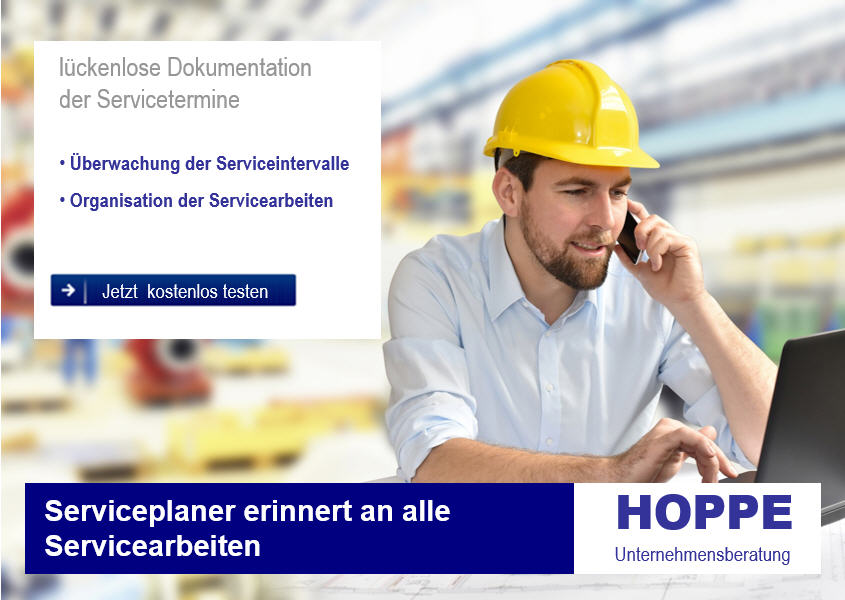 Im Serviceplaner sind alle Servicearbeiten und Serviceprotokolle gespeichert