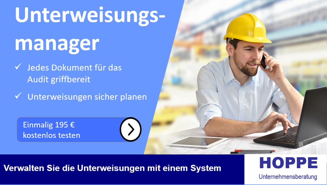 Datenbank fr das Unterweisungsmanagement